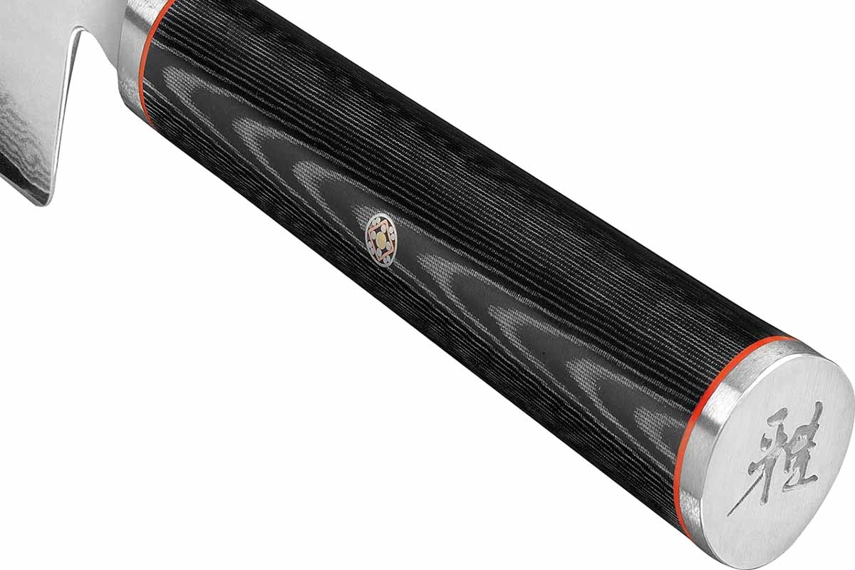 The Miyabi Kaizen Chef's japanese knife black grip