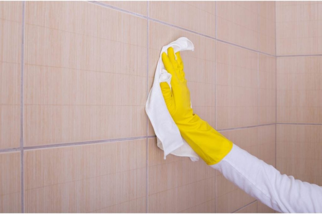 easiest way to clean grout without scrubbing