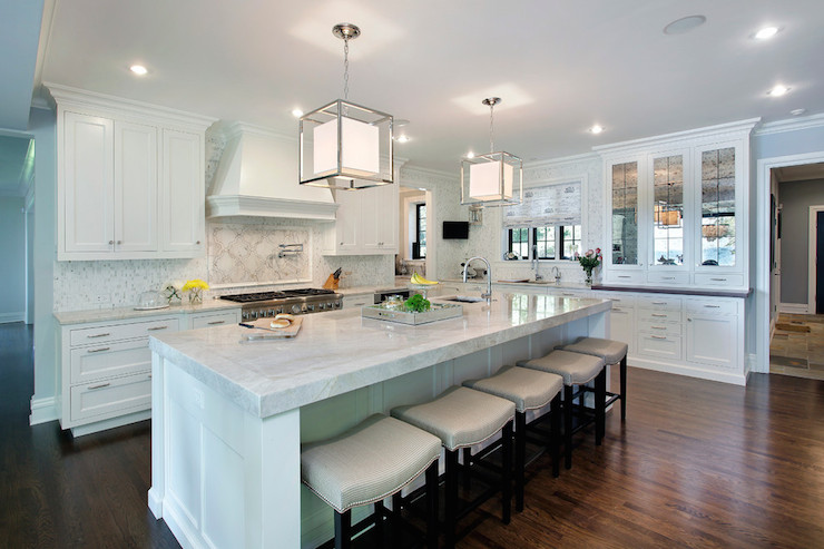 kitchen with a porcelain tile design