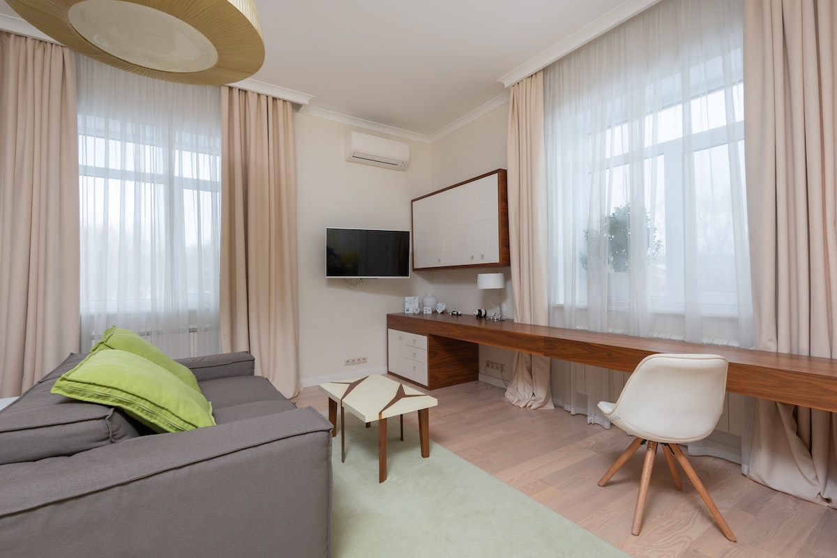 Beige Curtains
