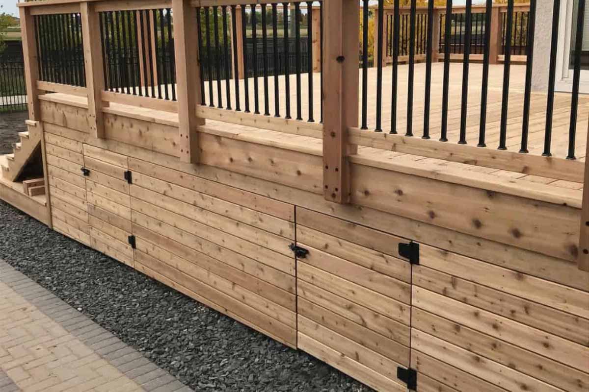 Paint Wood Lattice to Match the Deck