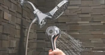 stainless steel dual shower system
